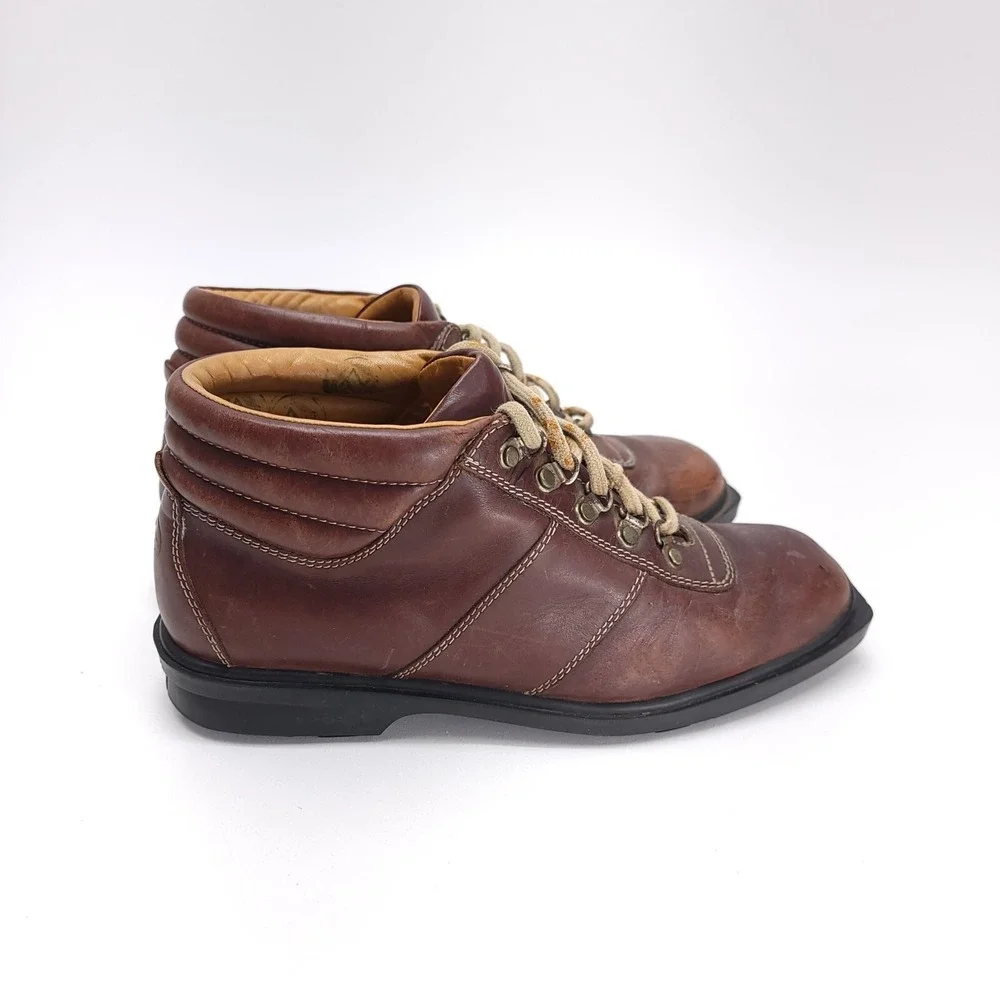 Cole‎ Haan Country Leather Ankle Boots C00519 Metal Grommets Men's Size 8.5 D